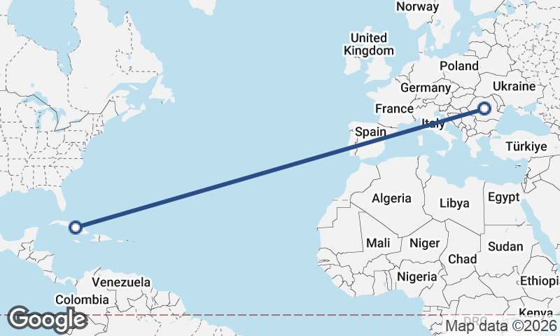 Cuba to Romania