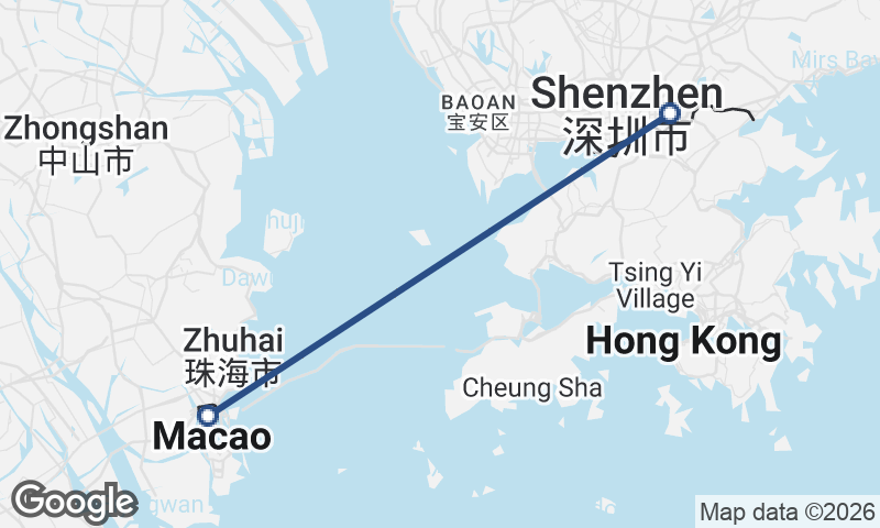 Macau to Shenzhen