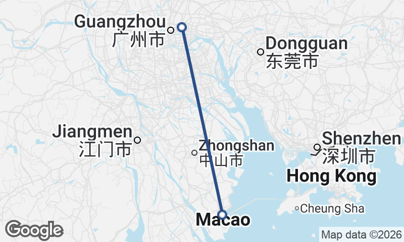 Macau to Guangzhou