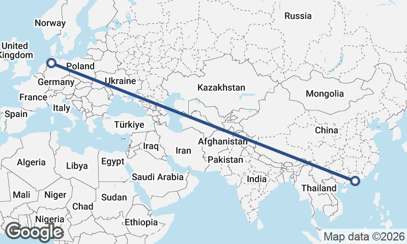 Macau to Bremerhaven