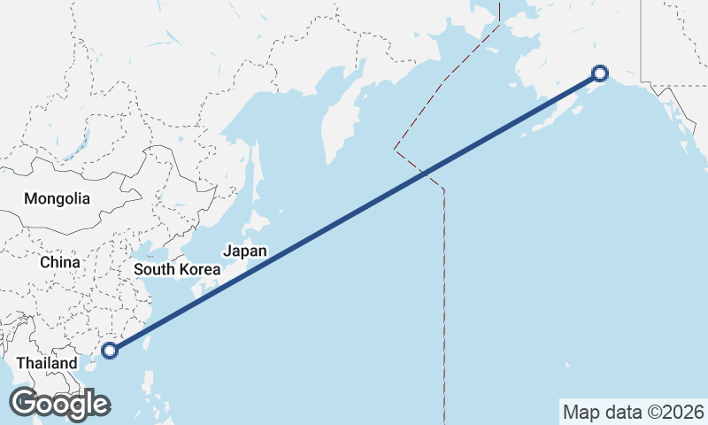 Macau to Anchorage