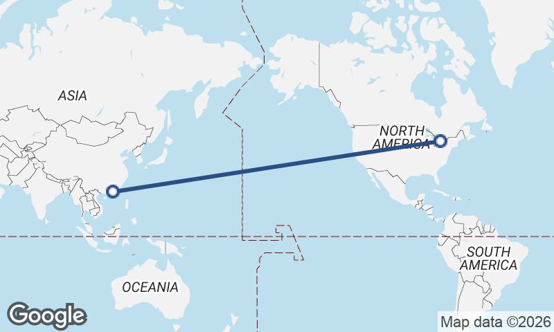 Hong Kong to Toronto