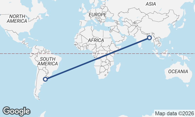 Chittagong to Buenos Aires