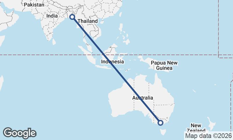 Chittagong to Melbourne