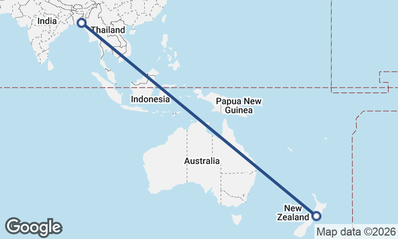 Chittagong to Wellington