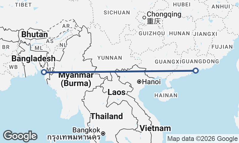 Chittagong to Shenzhen