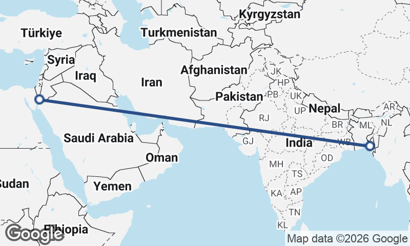 Chittagong to Al ‘Aqabah