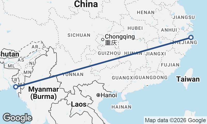Chittagong to Ningbo