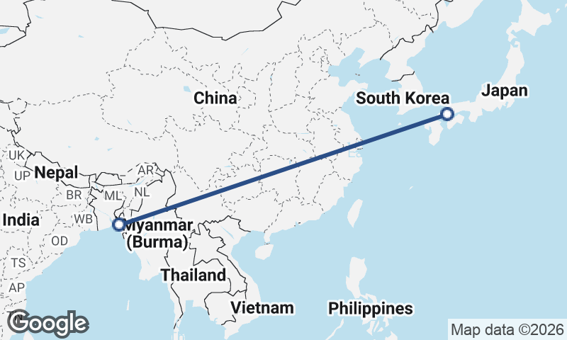 Chittagong to Hiroshima