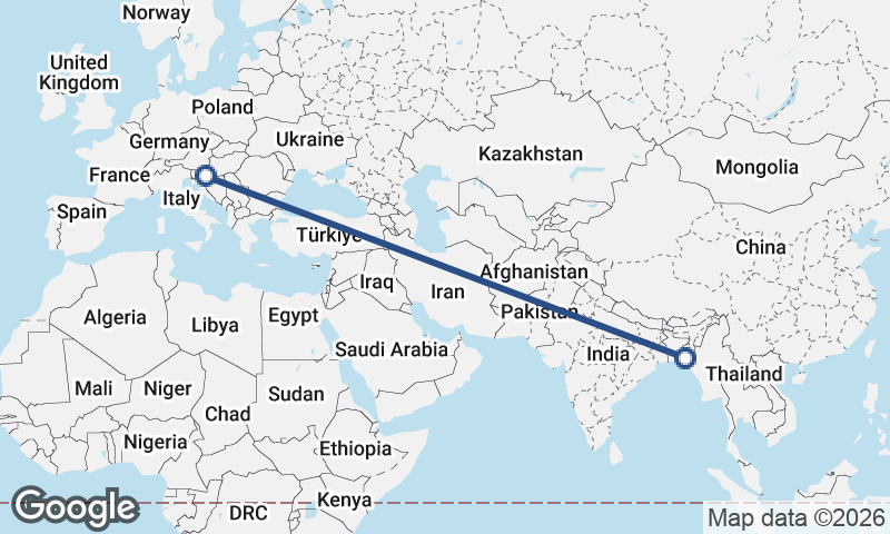 Chittagong to Zagreb