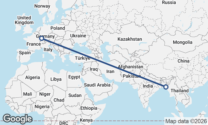 Chittagong to Strasbourg