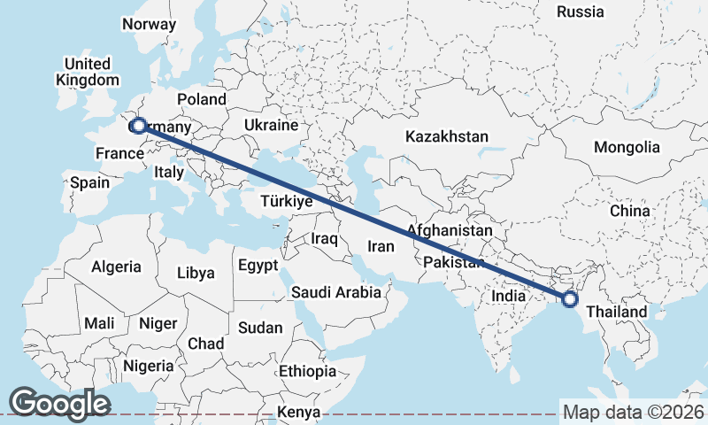 Chittagong to Luxembourg City