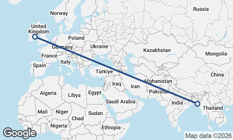 Chittagong to Dublin
