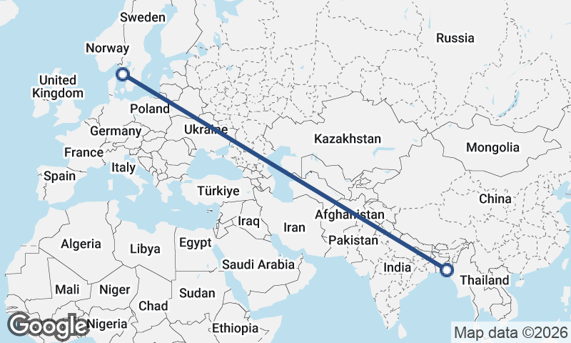 Chittagong to Göteborg