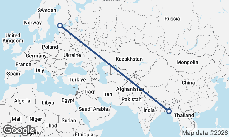 Chittagong to Helsinki