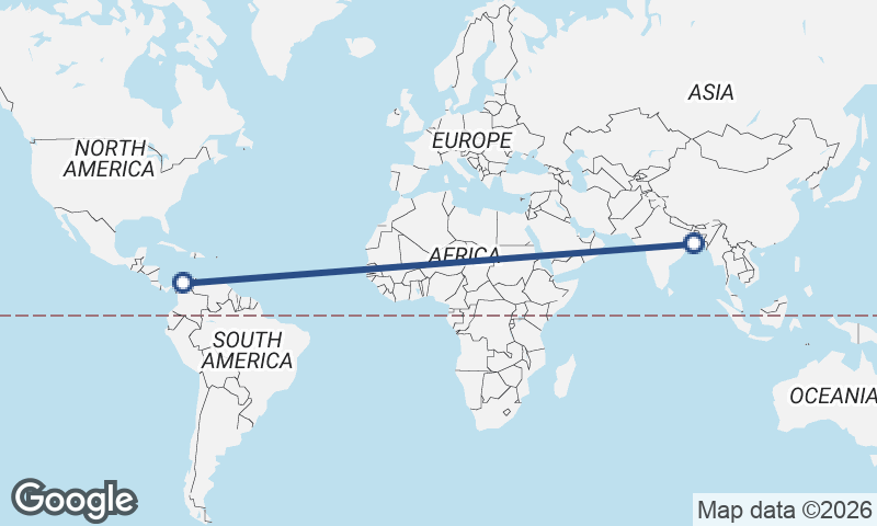 Kolkata to Cartagena