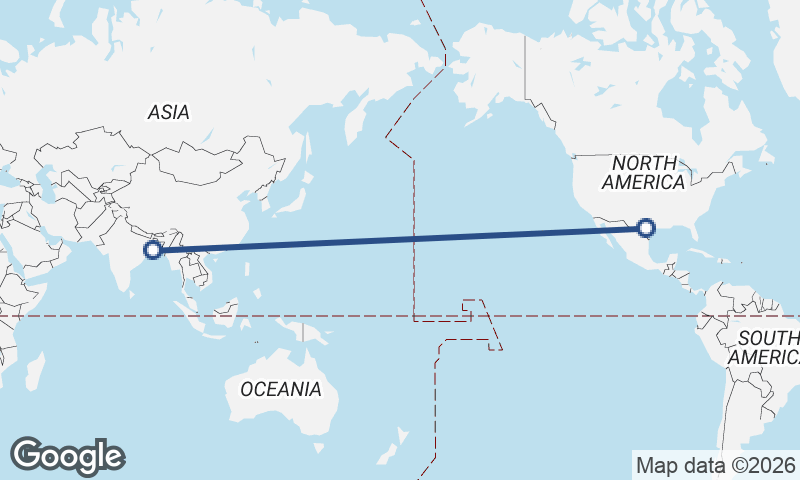 Kolkata to San Antonio