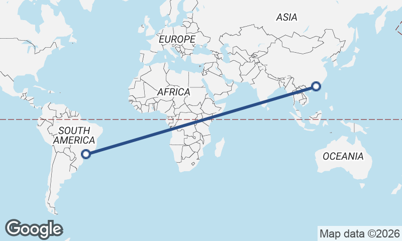 Shenzhen to São Paulo