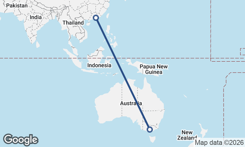 Shenzhen to Melbourne
