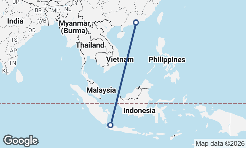 Shenzhen to Jakarta