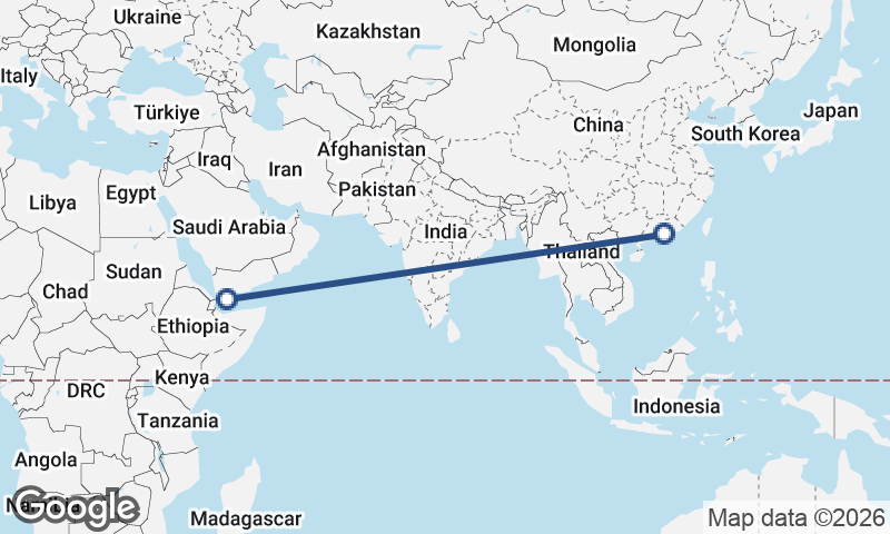 Shenzhen to Aden