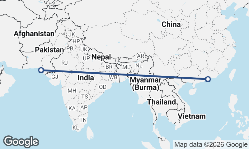 Shenzhen to Karachi