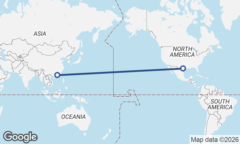 Shenzhen to San Antonio