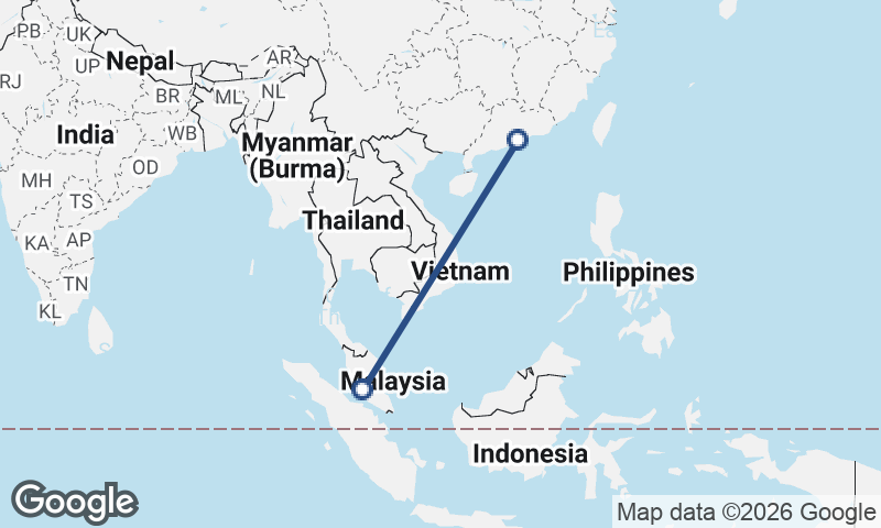 Shenzhen to Kuala Lumpur