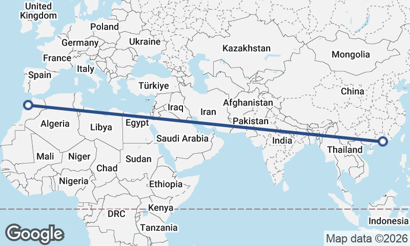 Shenzhen to Casablanca