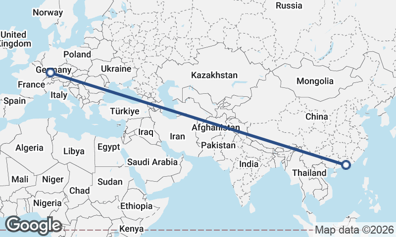Shenzhen to Stuttgart