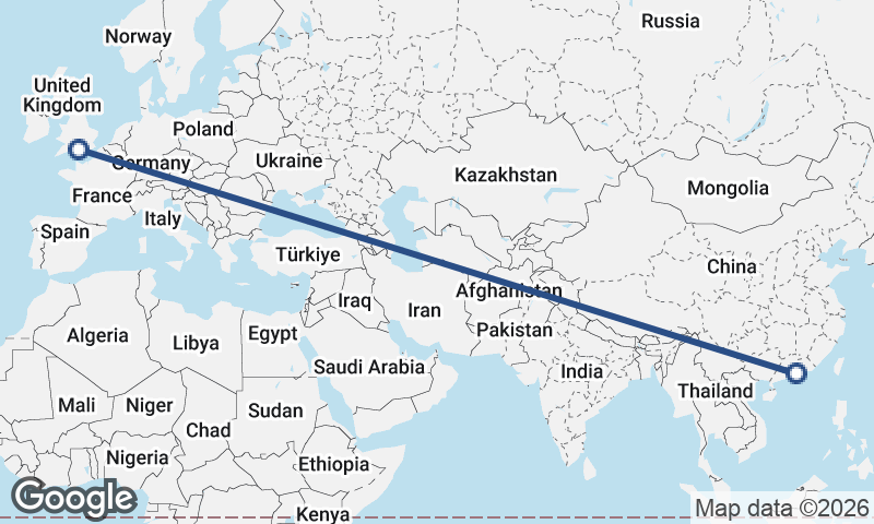 Shenzhen to Southampton