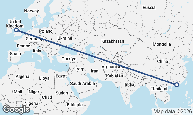 Shenzhen to Liverpool