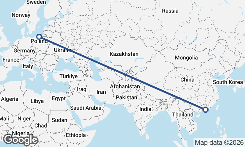 Shenzhen to Gdańsk