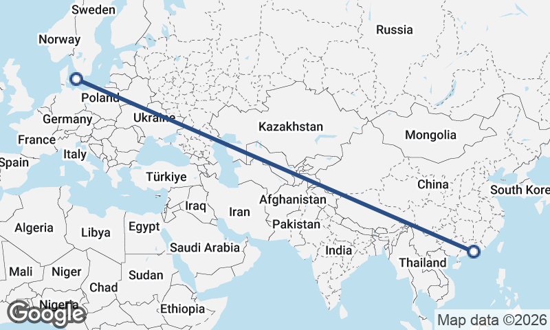 Shenzhen to Copenhagen