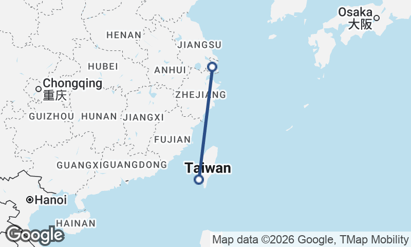 Kaohsiung to Shanghai