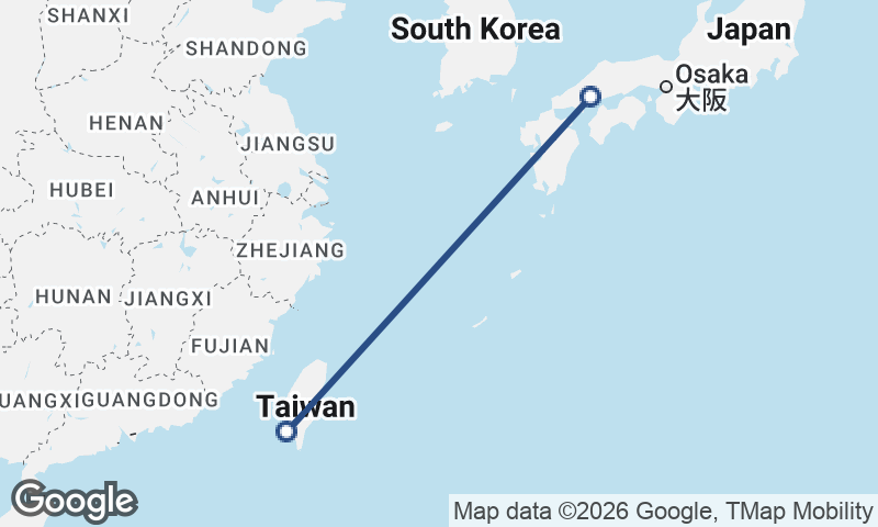 Kaohsiung to Hiroshima