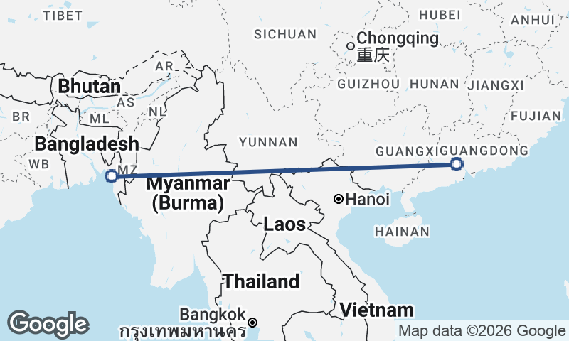 Foshan to Chittagong