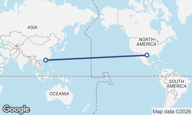 Foshan to San Antonio