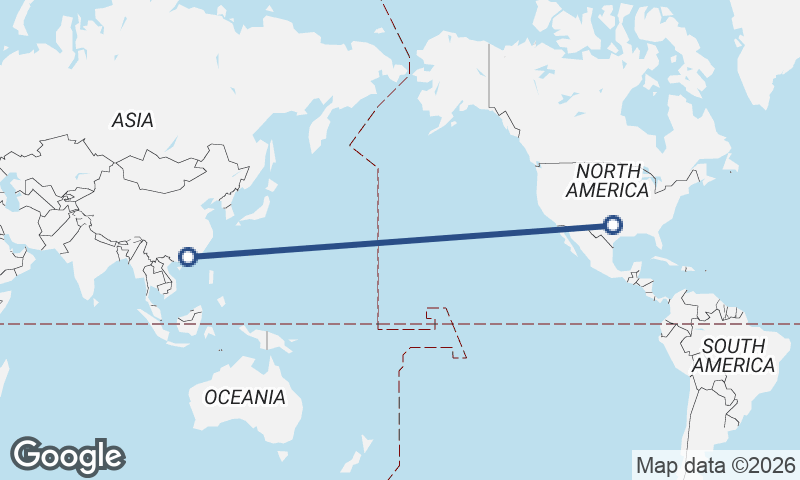 Foshan to Fort Worth