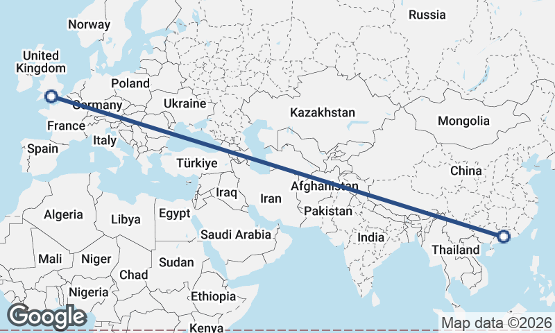 Foshan to Southampton