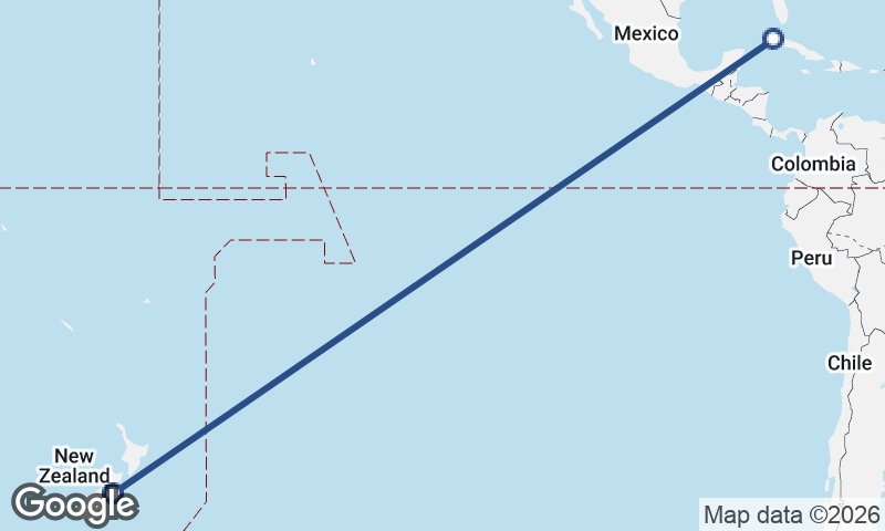 Havana to Christchurch