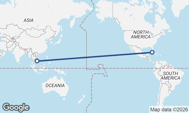 Havana to Ho Chi Minh City