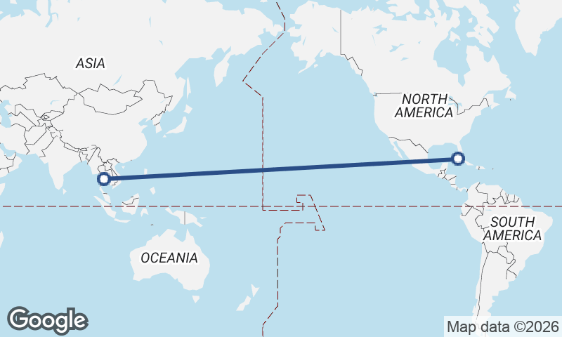 Havana to Bangkok