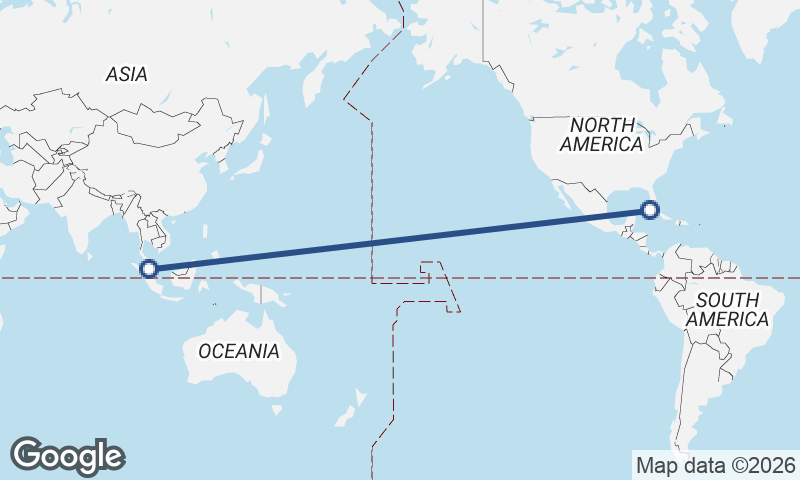 Havana to Kuala Lumpur