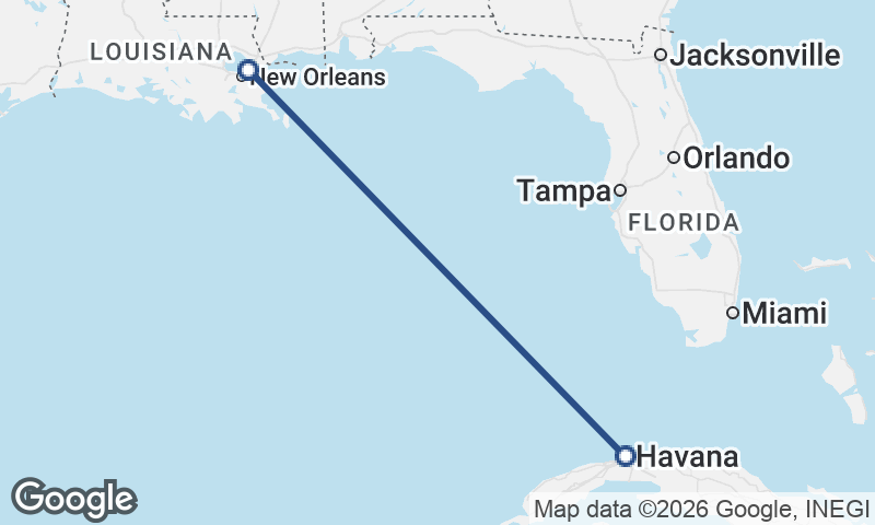 Havana to New Orleans