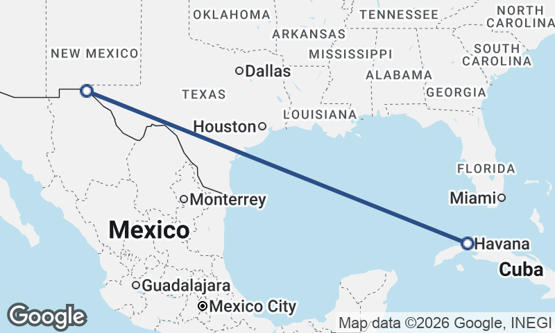 Havana to Juárez