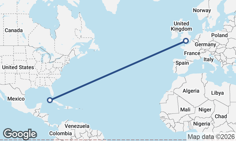Havana to Southampton