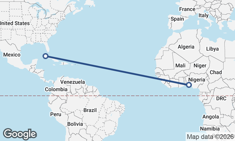 Havana to Lagos