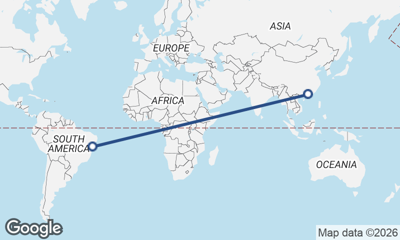 Guangzhou to Salvador