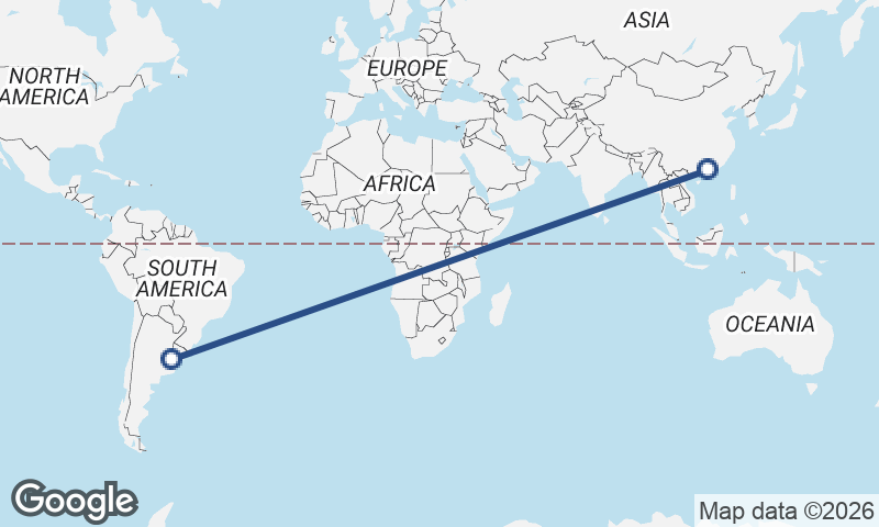 Guangzhou to Buenos Aires